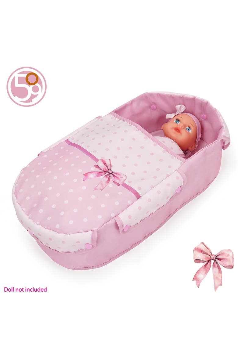 Bow Daisy Doll Pram Stroller, Alternate, color, Multicolored