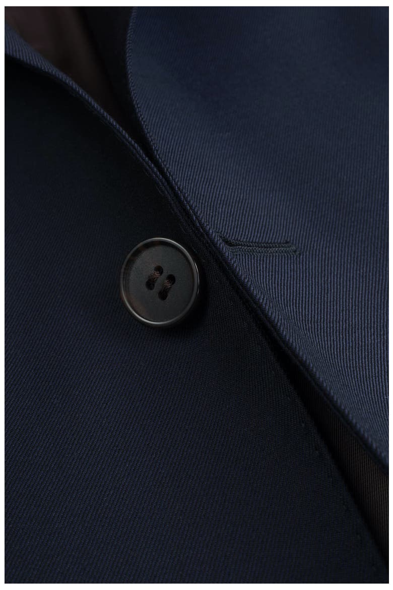 Napoli Slim Fit Solid Wool Suit, Alternate, color, NAVY
