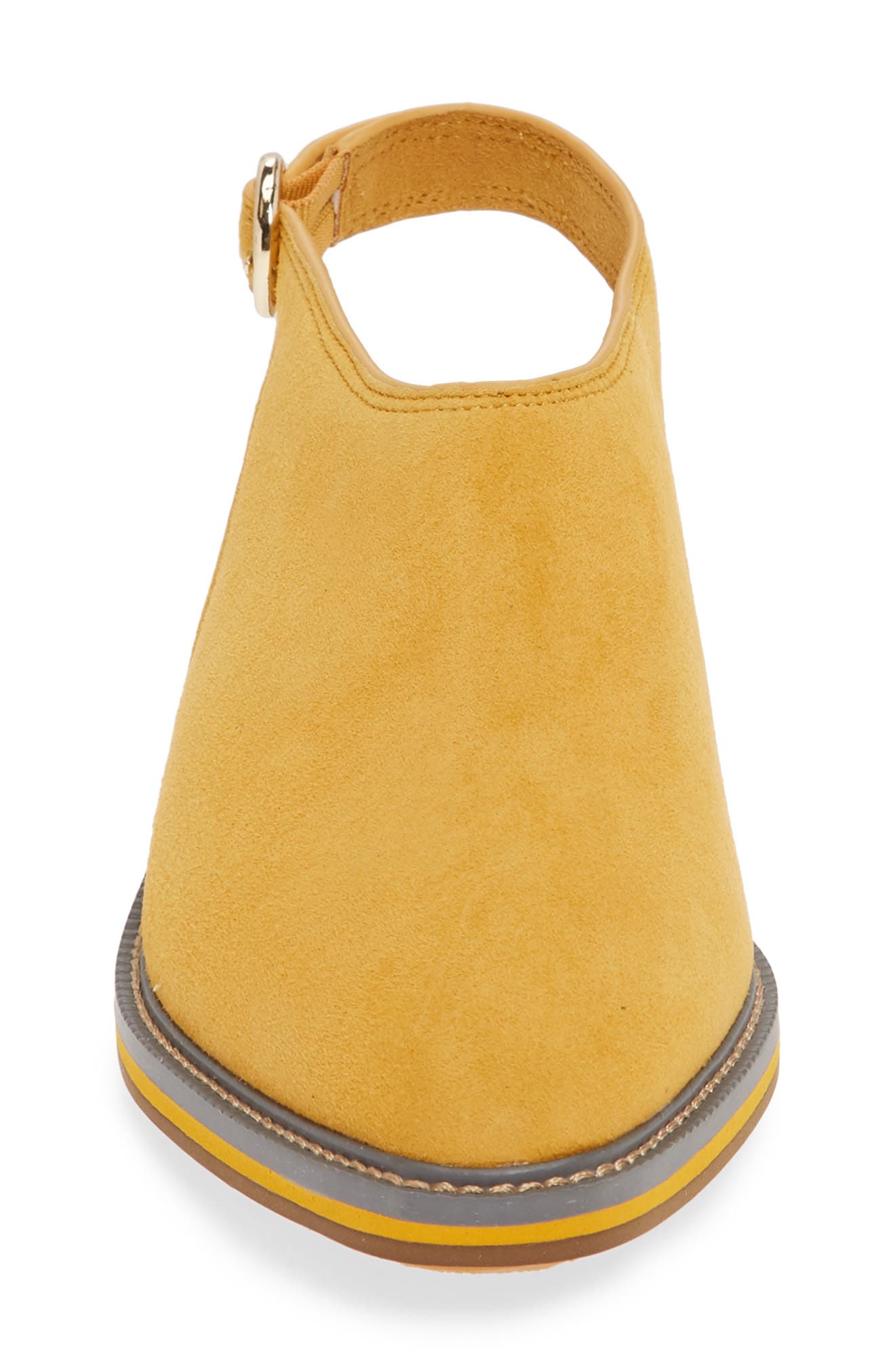 Castle Slingback, Alternate, color, MUSTARD LEATHER