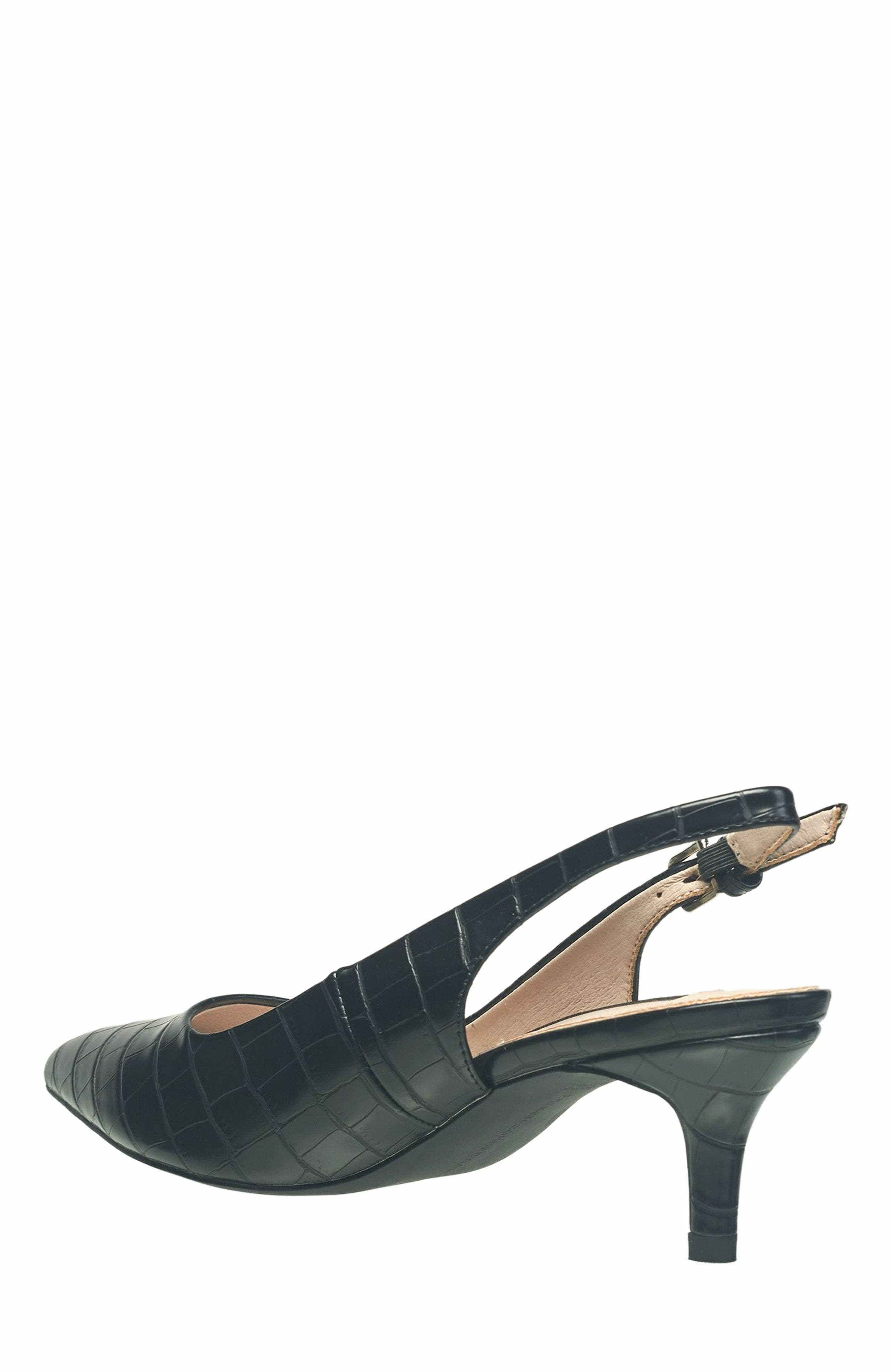 French Connection Quinn Slingback Pump Sandal, Alternate, color, Black