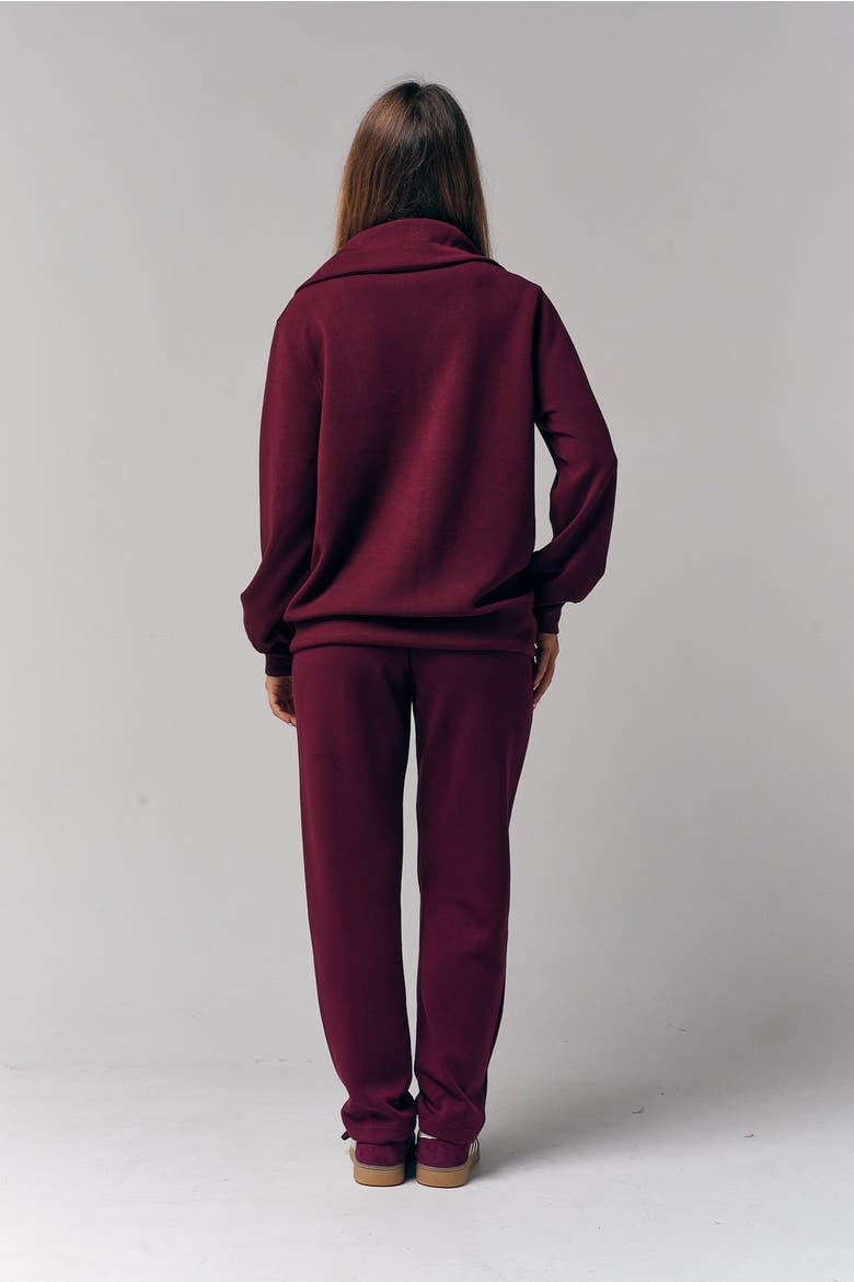 Raven Pintuck Pants, Alternate, color, Burgundy