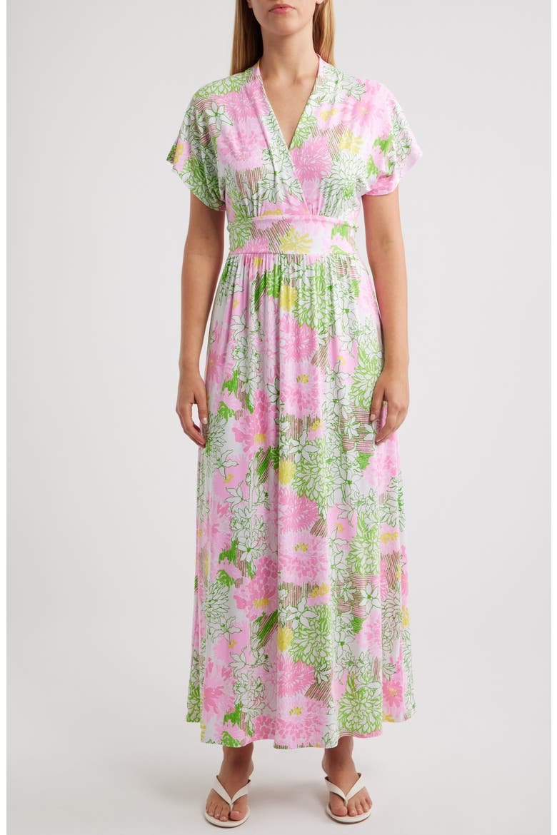 Keenan Floral Print Maxi Dress, Main, color, RESORT WHITE