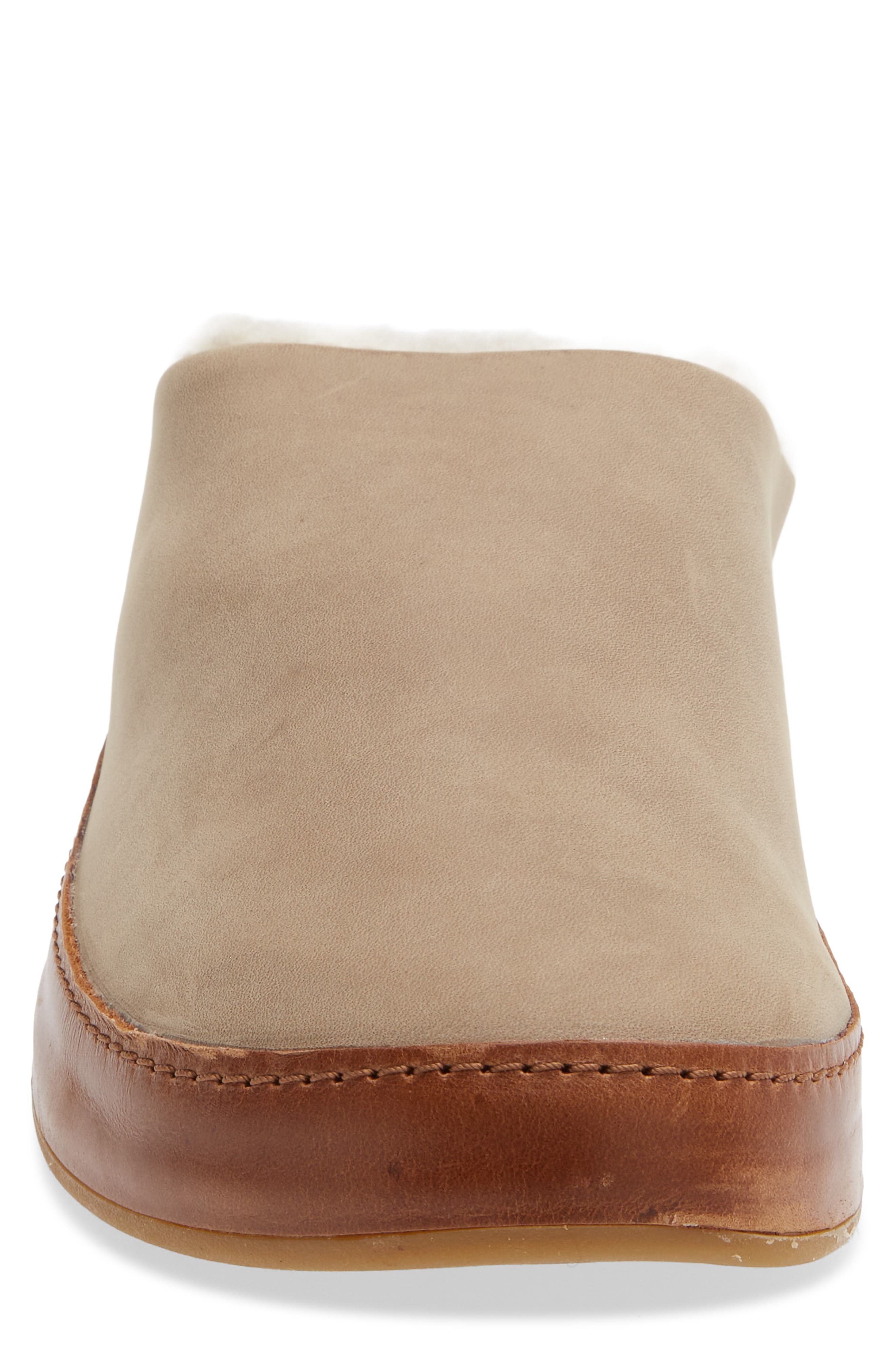 Lolii Genuine Shearling Lined Slipper, Alternate, color, CLAY / TAN