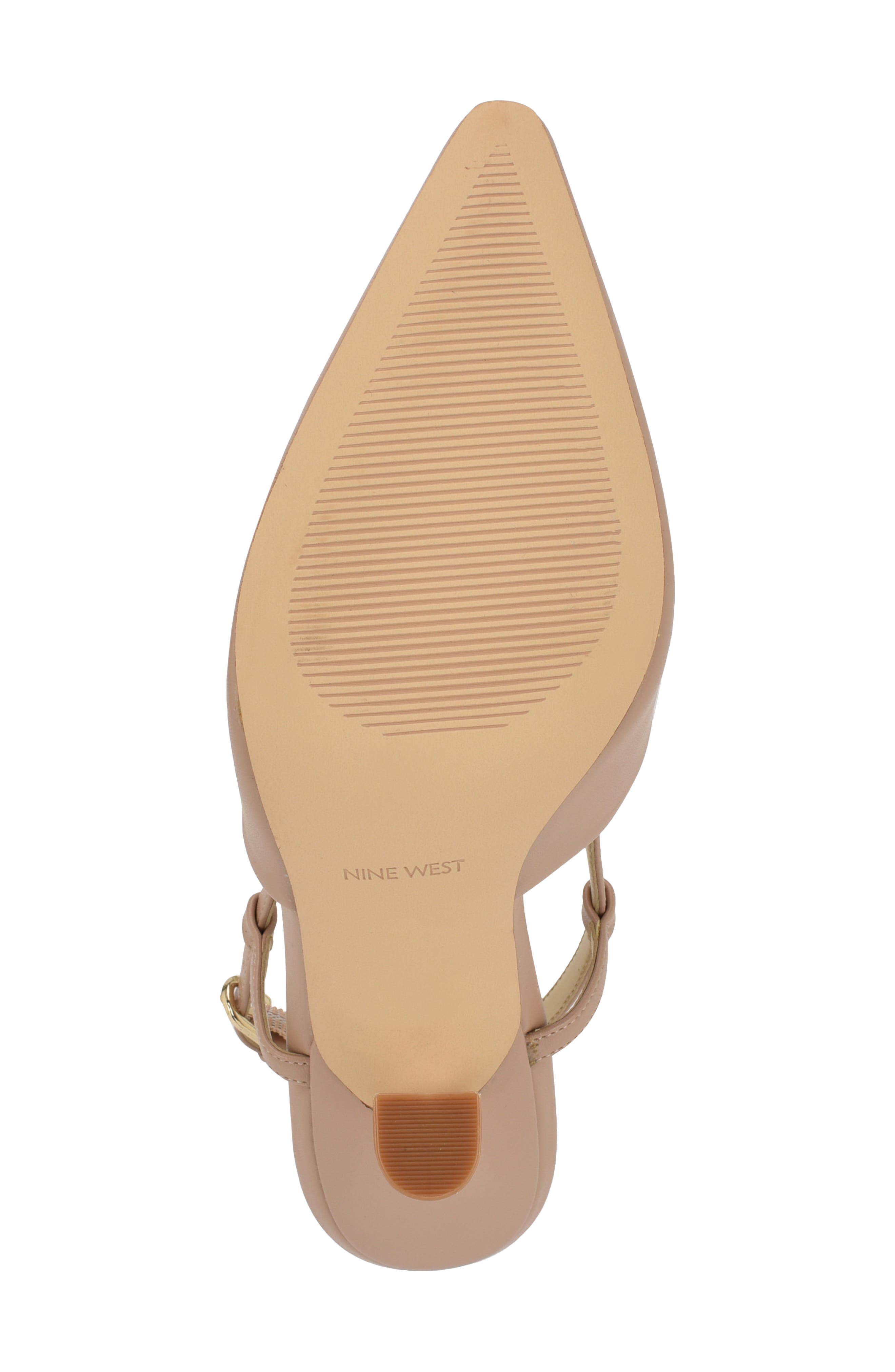 Nine West Vassa Pointed Toe Slingback Pump, Alternate, color, Light Natural