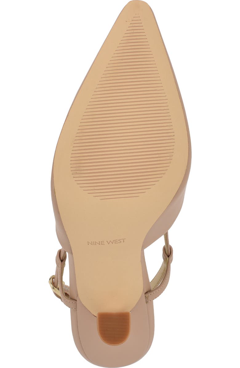 Nine West Vassa Pointed Toe Slingback Pump, Alternate, color, Light Natural