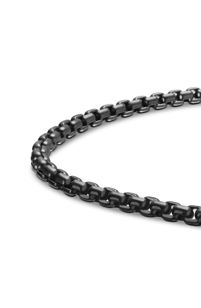 David Yurman Men's Box Chain Bracelet with Stainless Steel and Sterling Silver, 2.7mm, Alternate, color, Stainless Steel W/ Pvd
