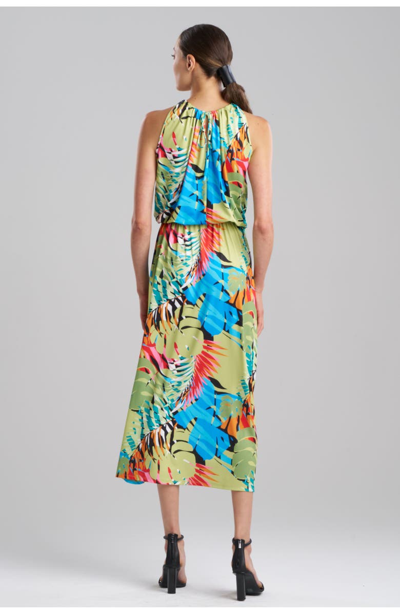 Natori PALMS - SLINKY KNIT Halter Maxi Dress, Alternate, color, Multi