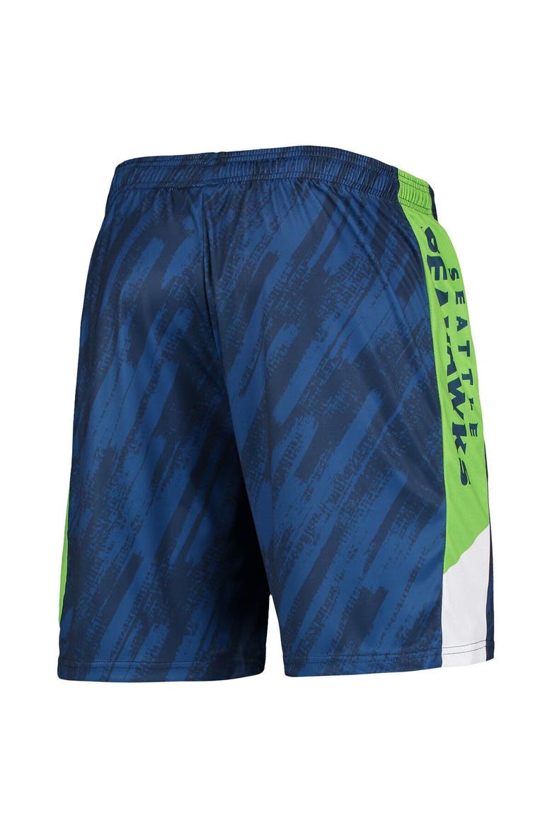 Men's FOCO College Navy Seattle Seahawks Static Mesh Shorts, Alternate, color, Navy