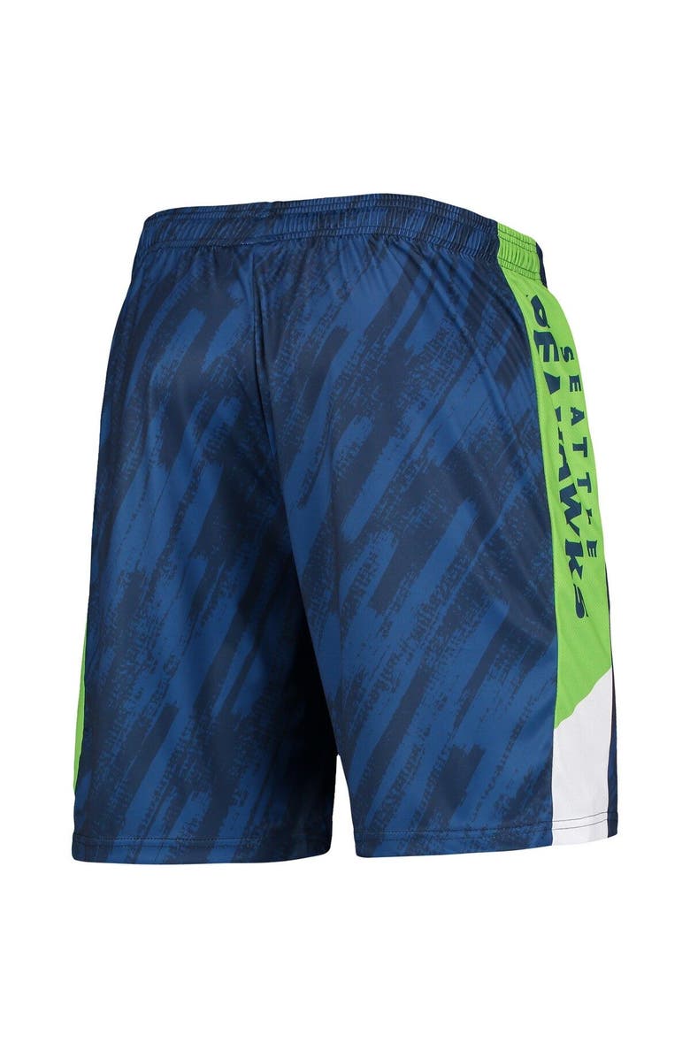 FOCO Men's FOCO College Navy Seattle Seahawks Static Mesh Shorts, Alternate, color, 