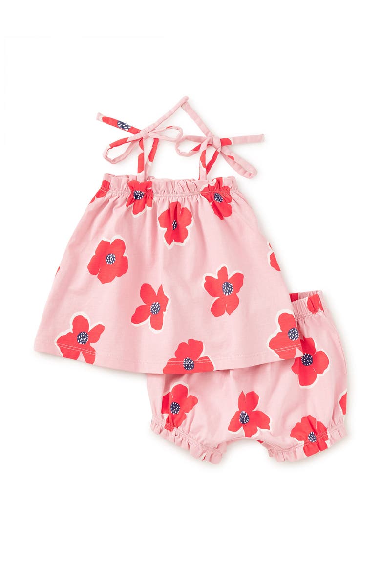 Tie Shoulder Baby Set, Main, color, Rock Floral