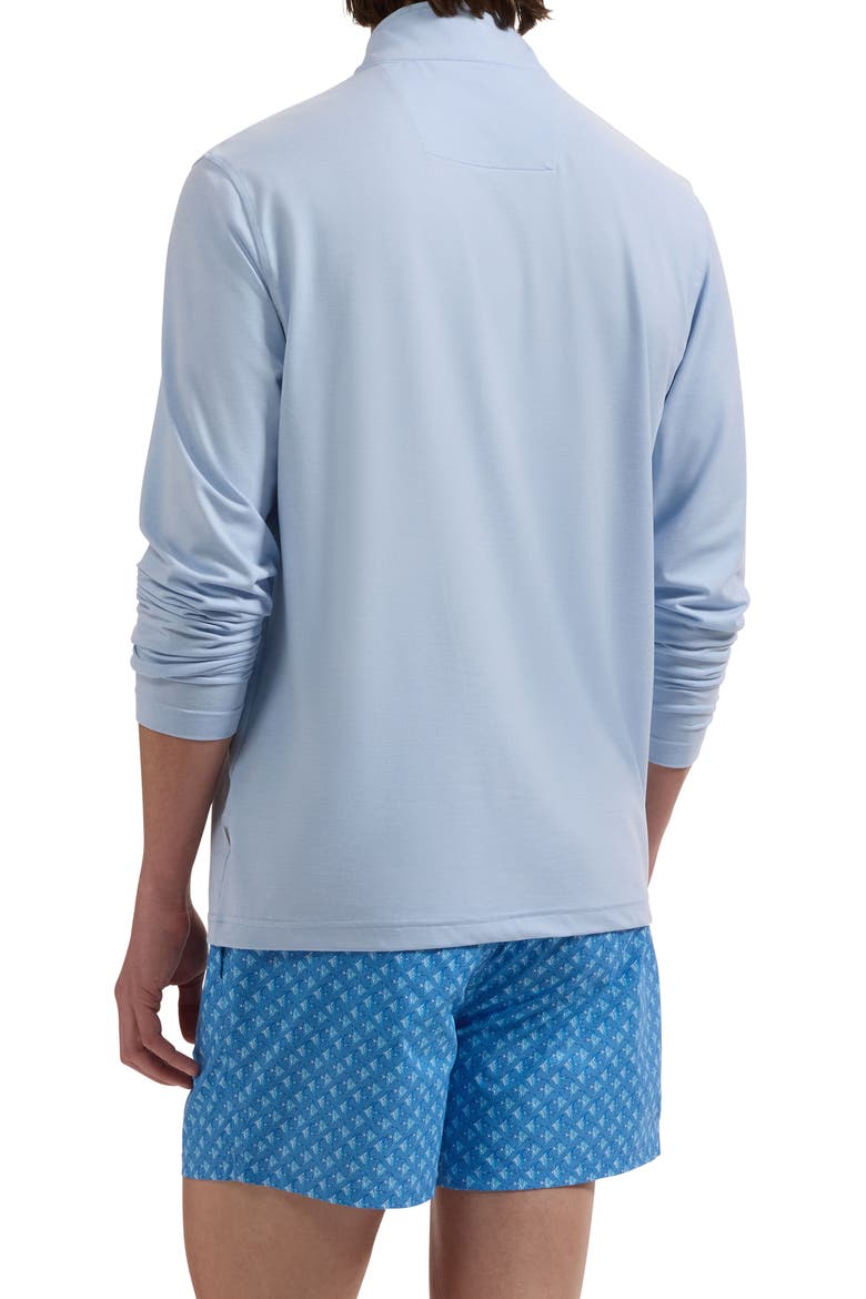 Zane Fish Print Swim Trunks, Alternate, color, CLASSIC BLUE