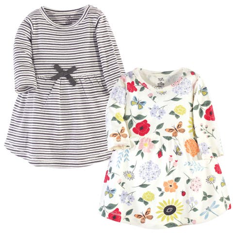 2Pk Long Sleeve Organic Dresses