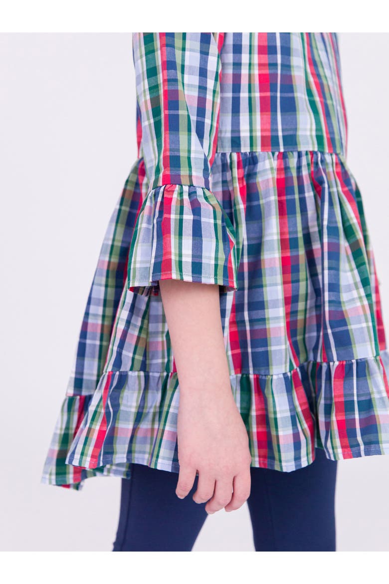 Baby Girls High Low Ruffle Tunic, Alternate, color, Prep School Plaid