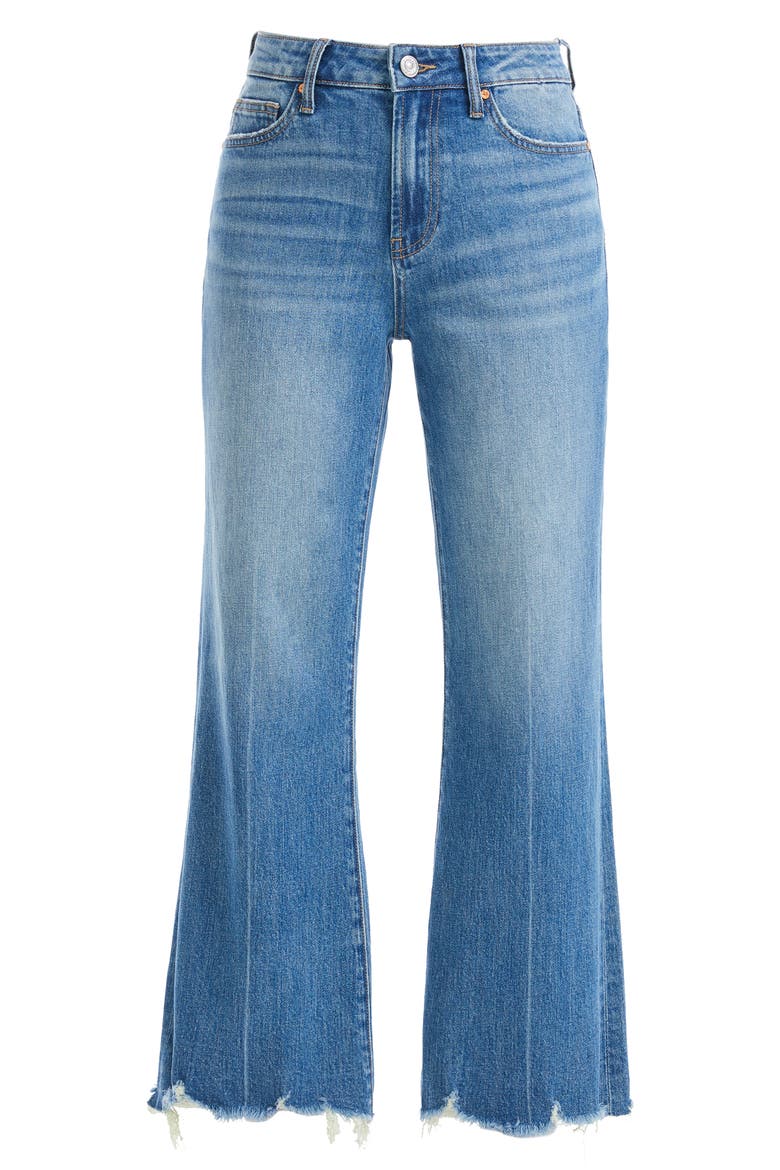 Mid Rise Wide Leg Jeans, Alternate, color, TURQUOISE