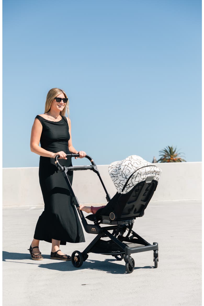 M+ Stroll, Lounge & Ride Car Seat, Bassinet & Stroller Travel System, Alternate, color, SQUIG/ BLACK L/ FLAX