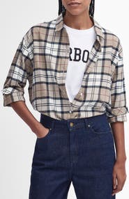 Barbour Elishaw Tartan Relaxed Fit Cotton Button-Up Shirt