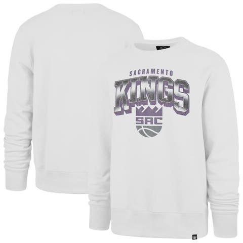 Men's '47 White Sacramento Kings Spotlight Headline Pullover Sweatshirt