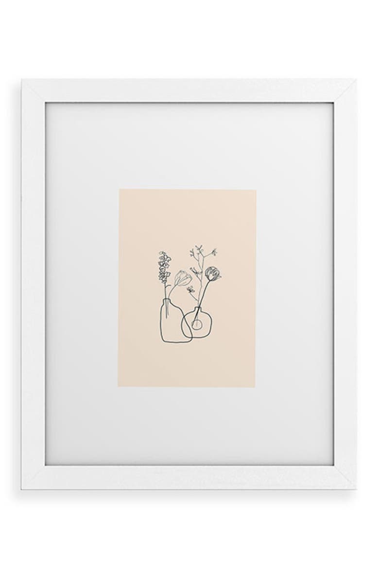 Vases Framed Art Print, Main, color, WHITE FRAME 13X19