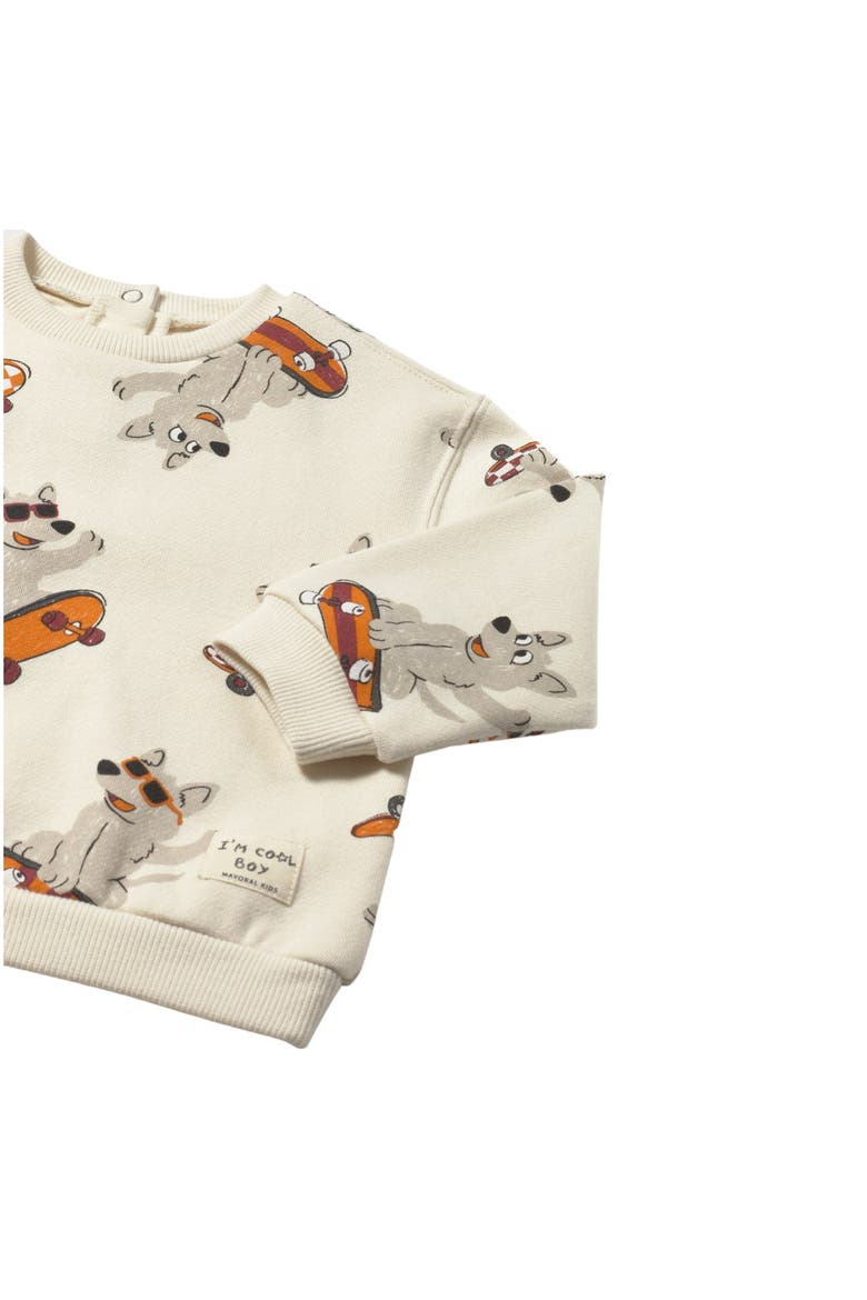 Printed Sweatshirt, Alternate, color, Cream