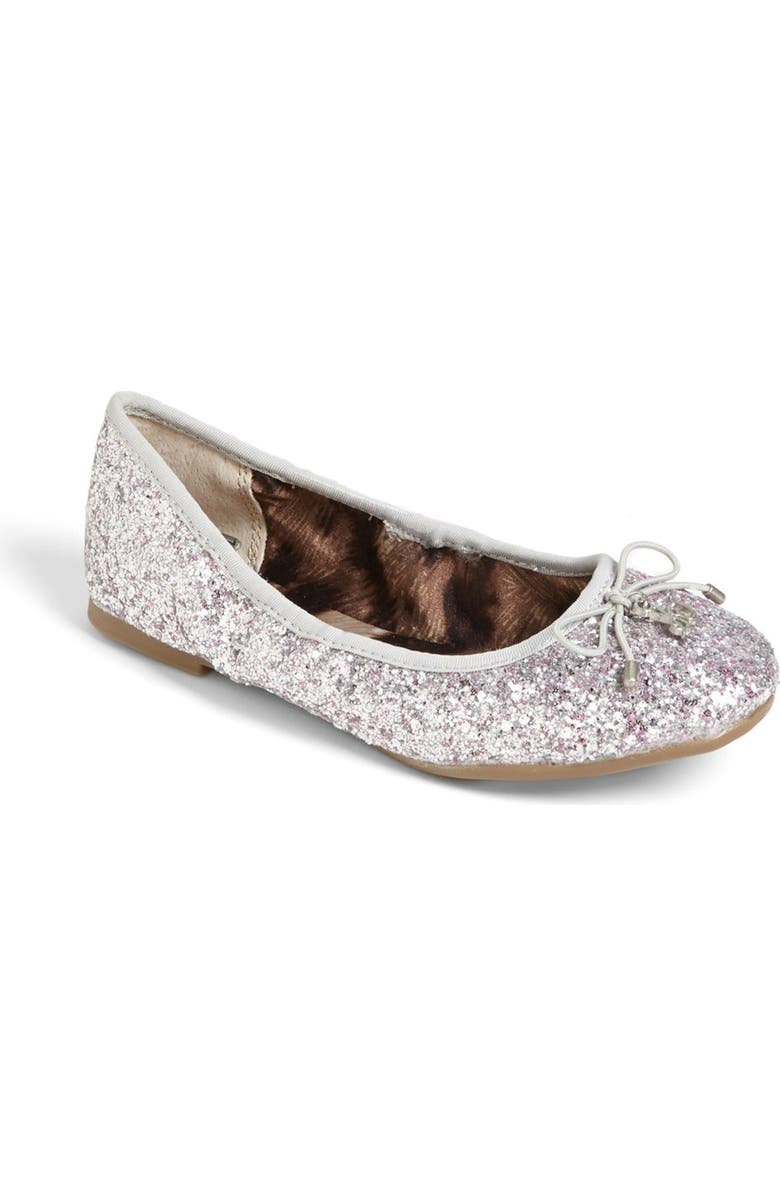 Sam Edelman 'Fiona' Glitter Ballerina Flat, Main, color,