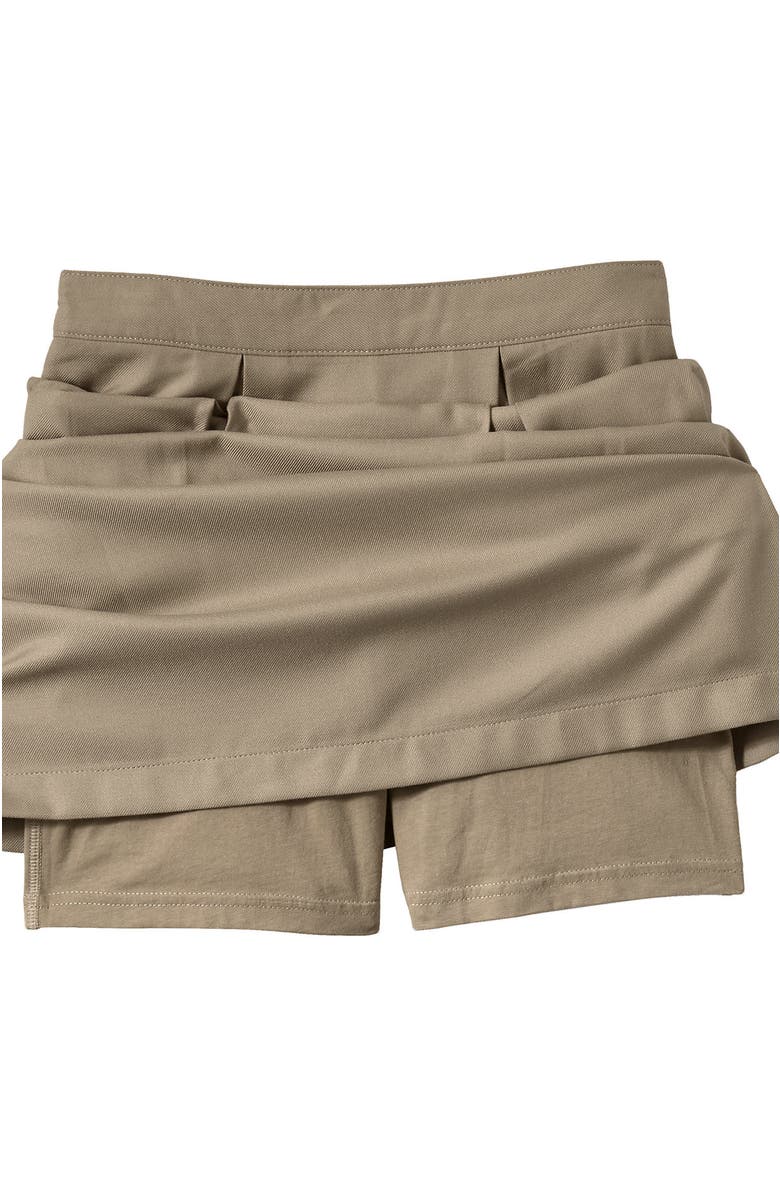 Lands' End School Uniform Solid Pleated Skort Top of Knee, Alternate, color, Khaki