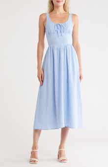 WISHLIST Corset Milkmaid Midi Dress