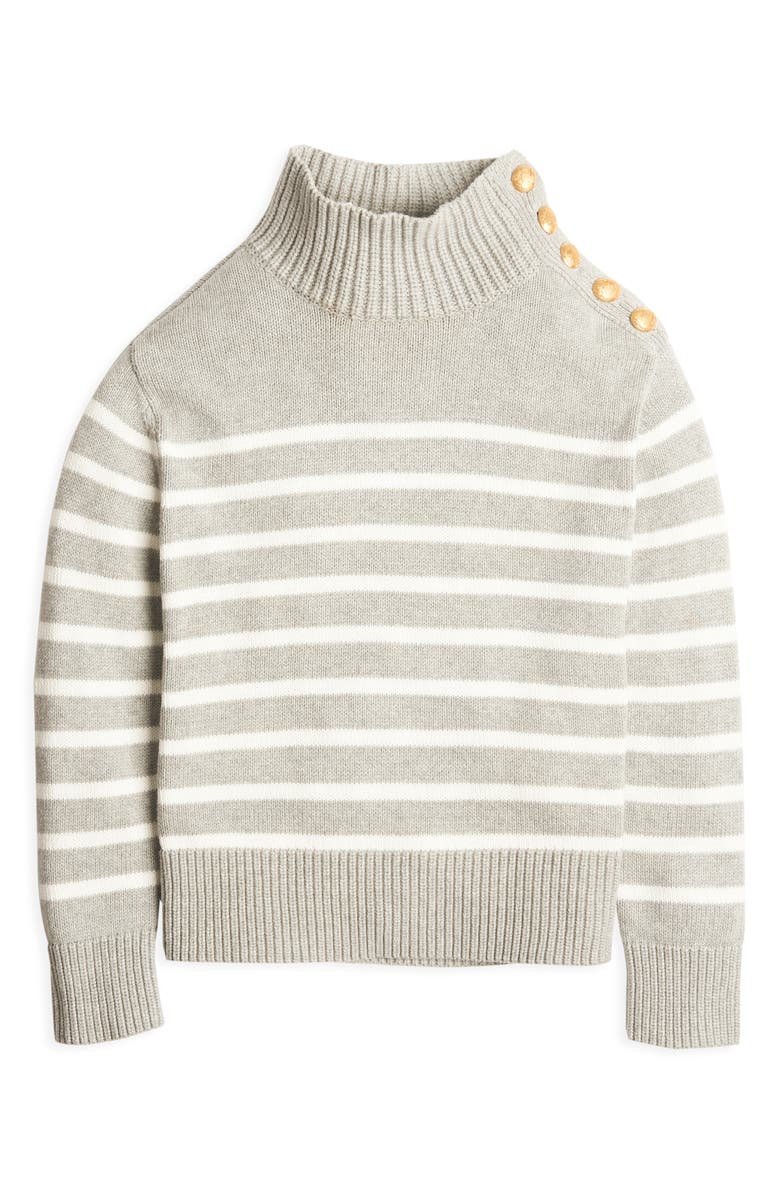 Court & Rowe Stripe Mock Neck Sweater, Alternate, color,