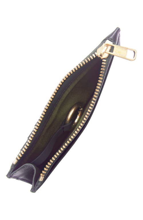 Vince Leather Card Case In Brown