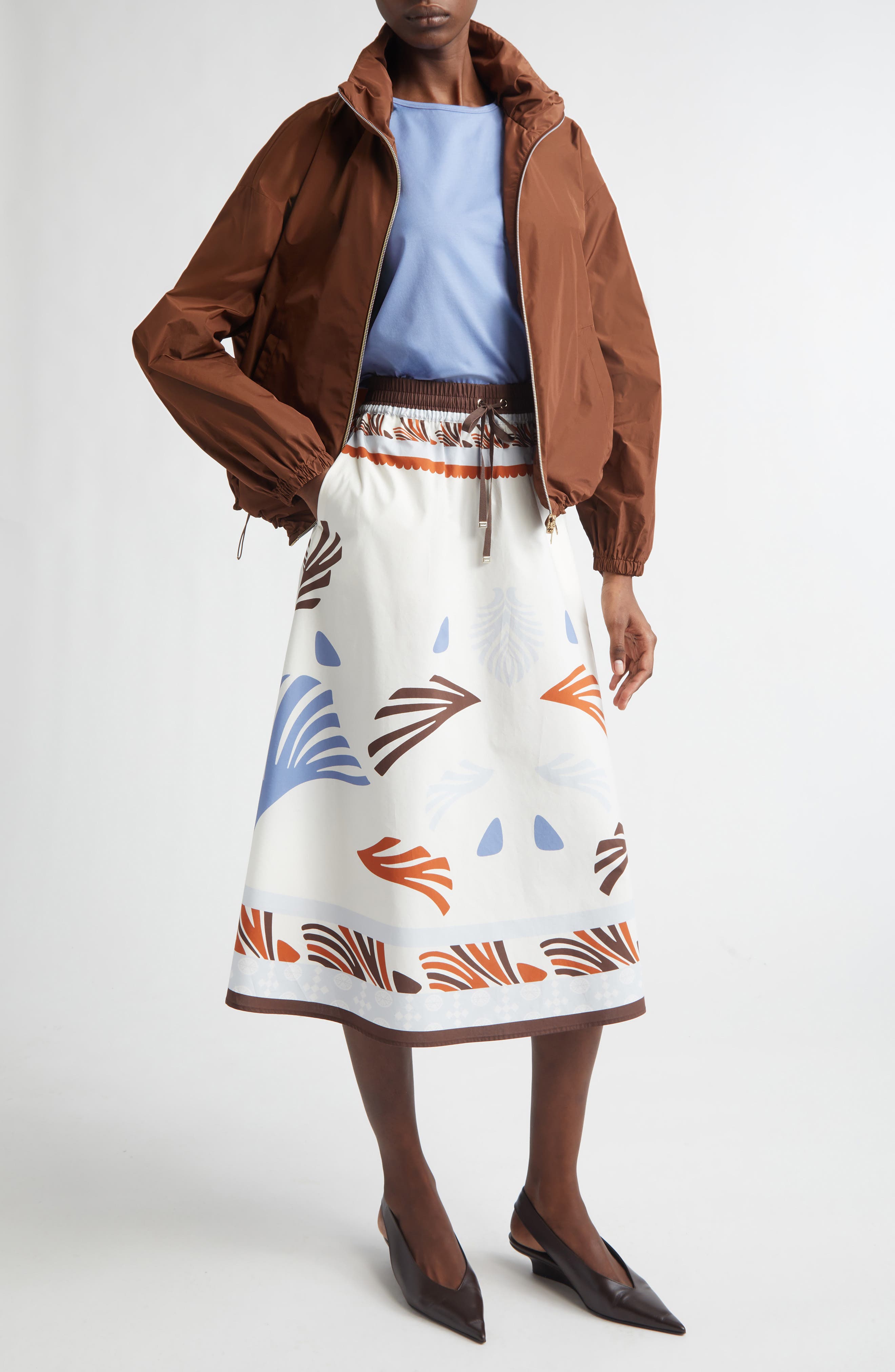 Short Techno Taffeta Jacket - image 2
