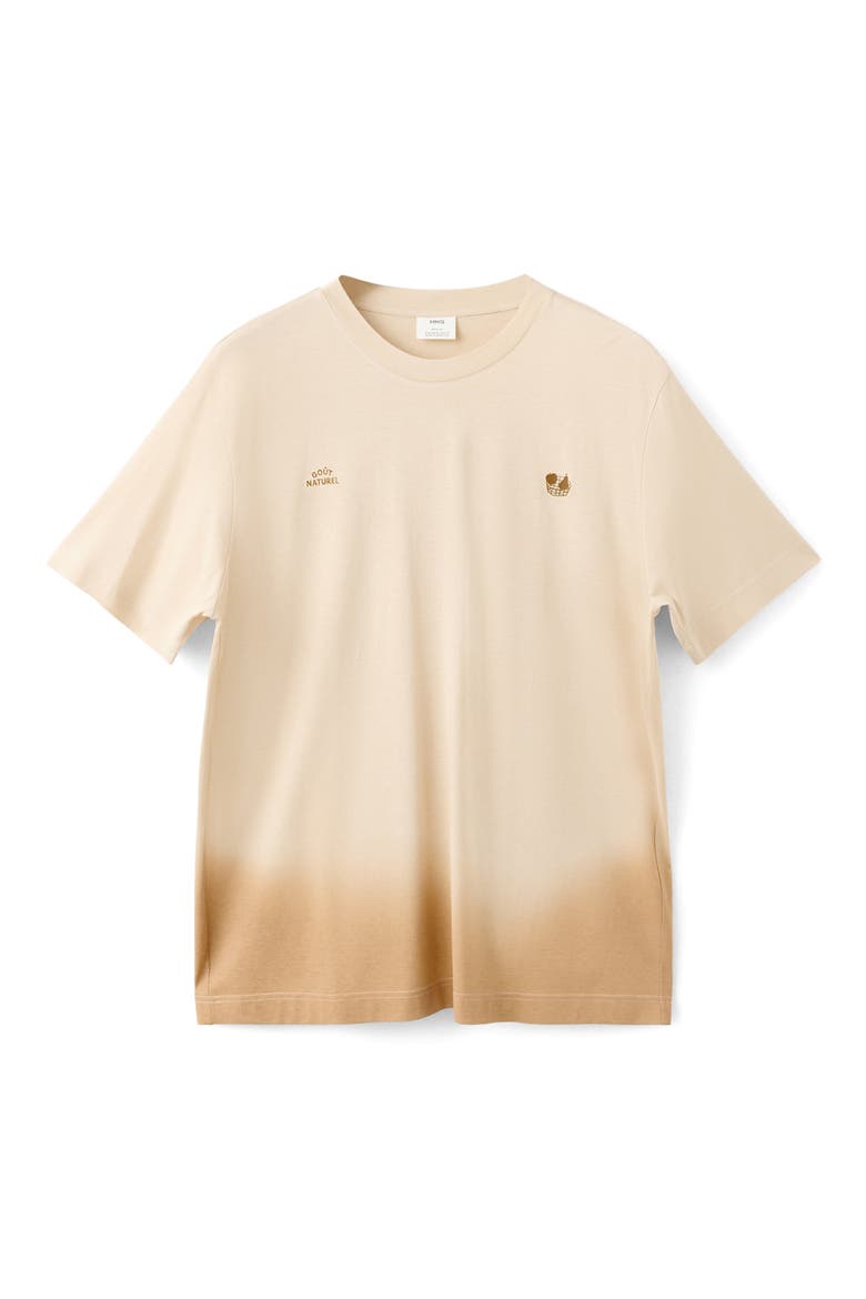 Ombré Crewneck T-Shirt, Main, color, BEIGE