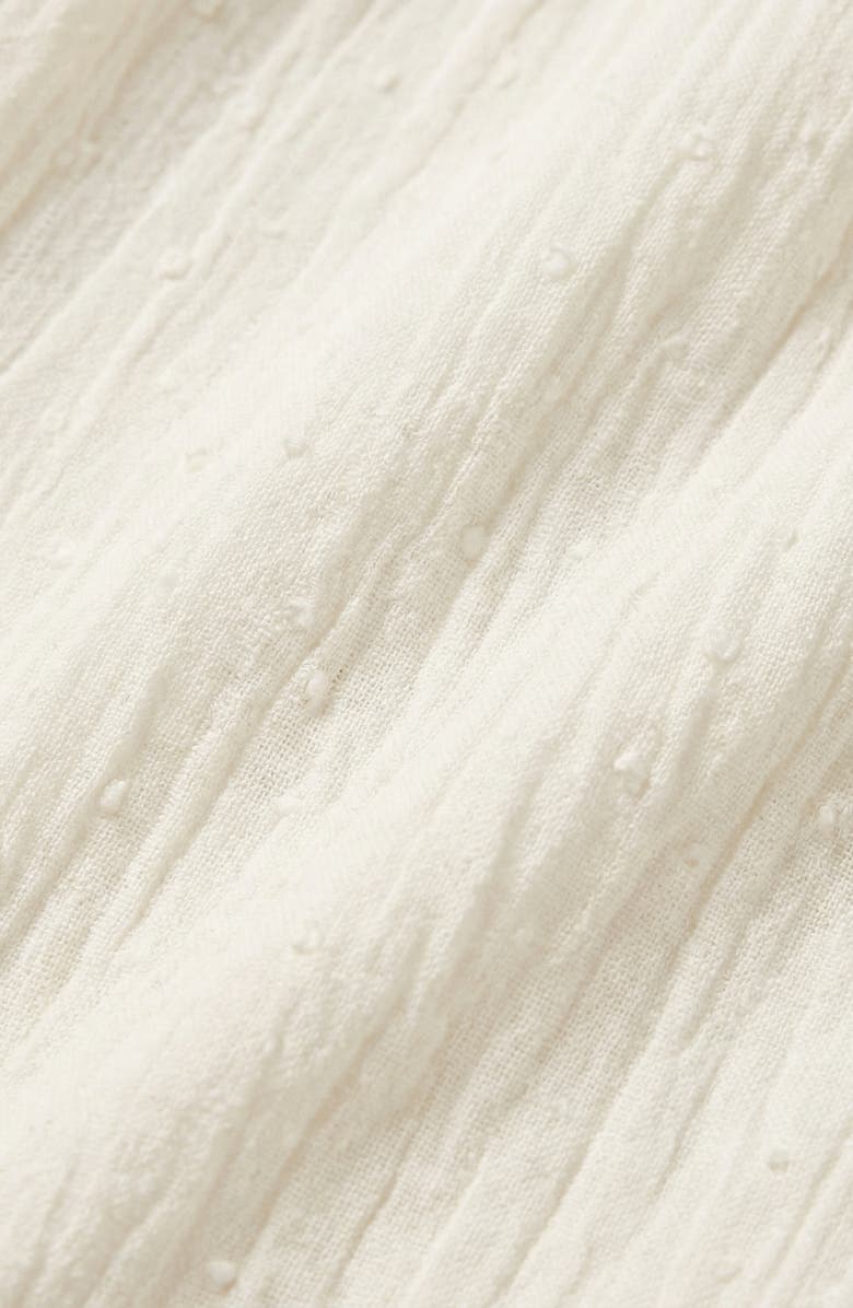 Modenaire Square-Neck Contrast Trim Mini Dress, Alternate, color, Off-White / Navy