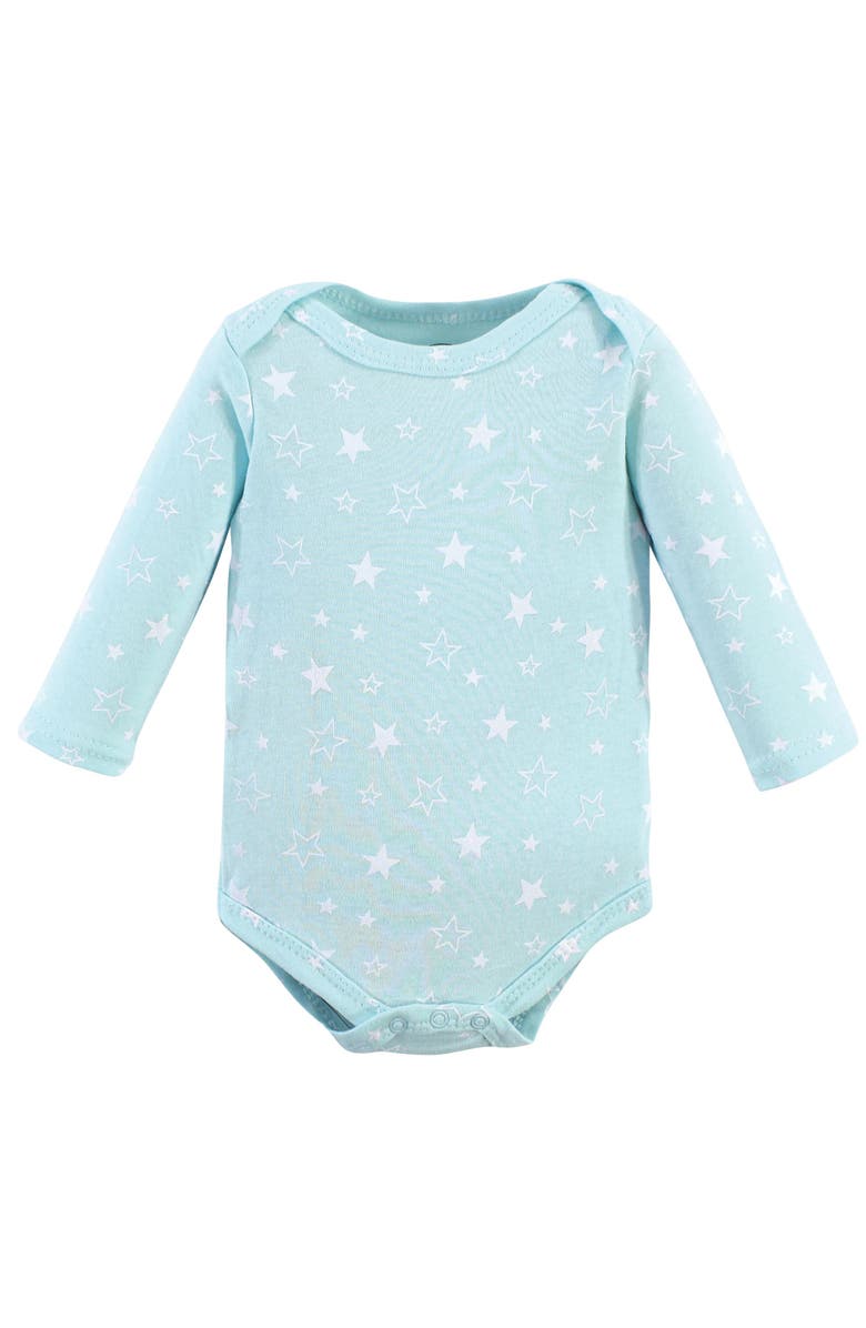 Luvable Friends Inclusive Long-Sleeve Cotton All-in-One Apparel, Alternate, color, Unisex Basic Elephant