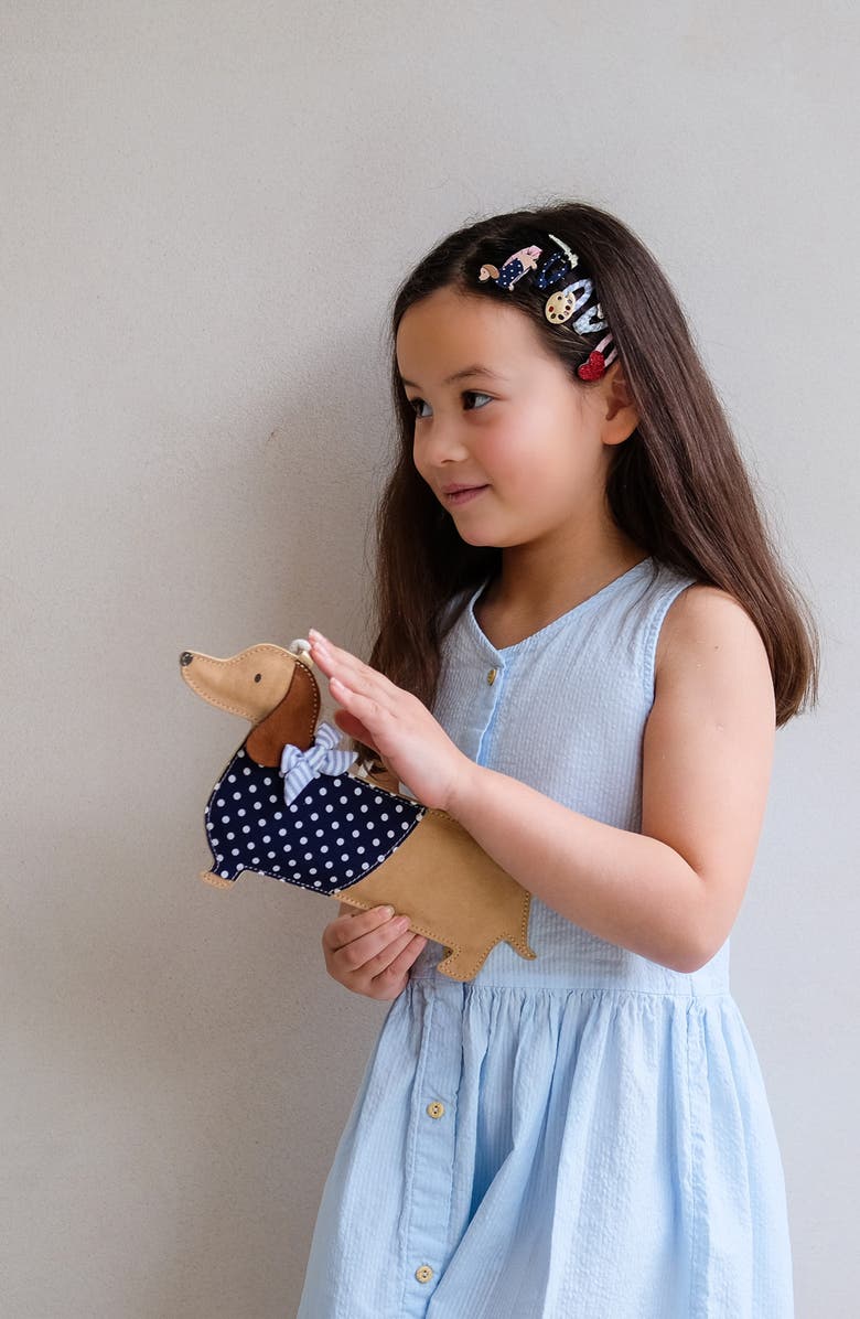 Mimi & Lula Sausage Dog Crossbody Bag, Alternate, color, Light/ Pastel Brown