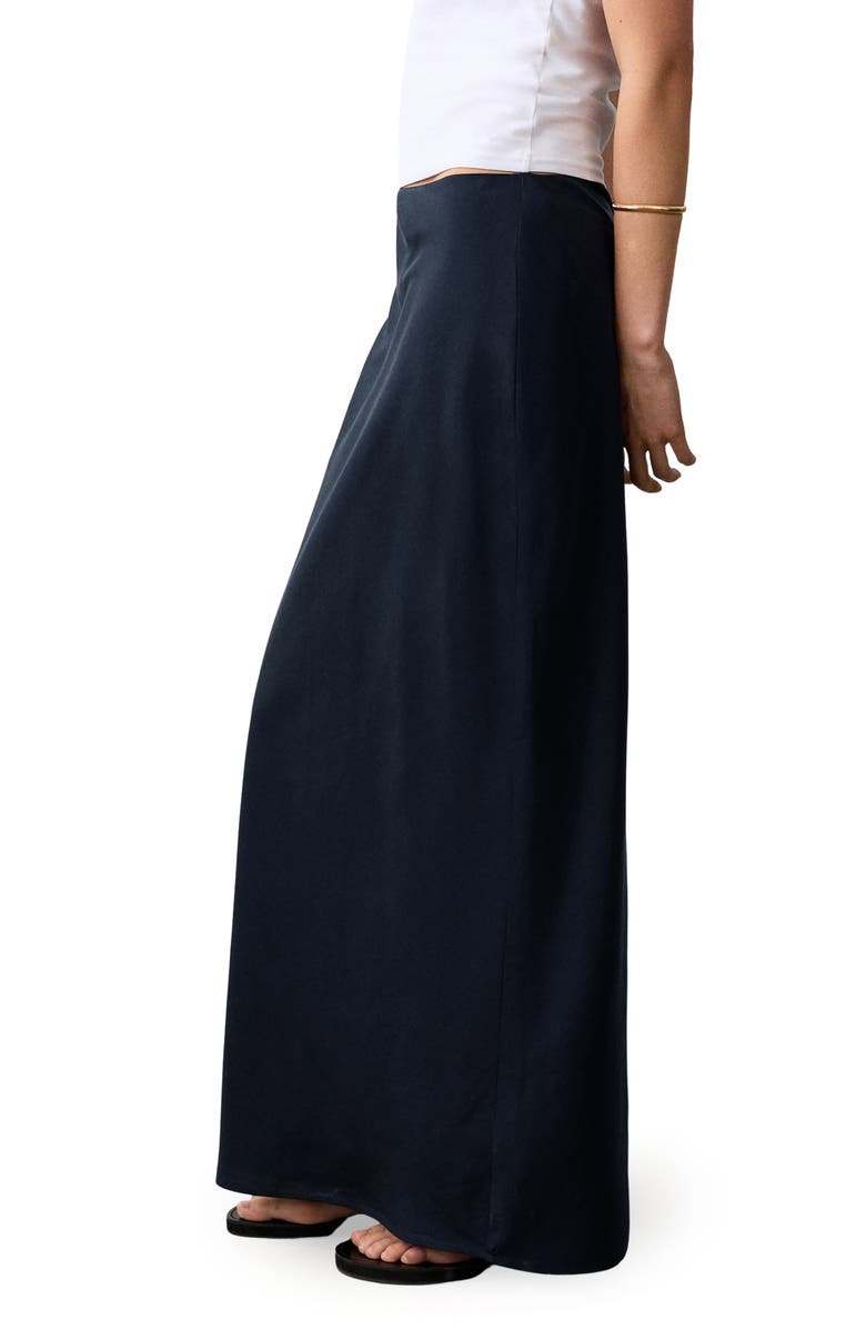 MANGO TEEN <p>Bias Cut Maxi Skirt</p>, Alternate, color, Dark Navy