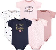 Hudson Baby Cotton Bodysuits 5-Pack