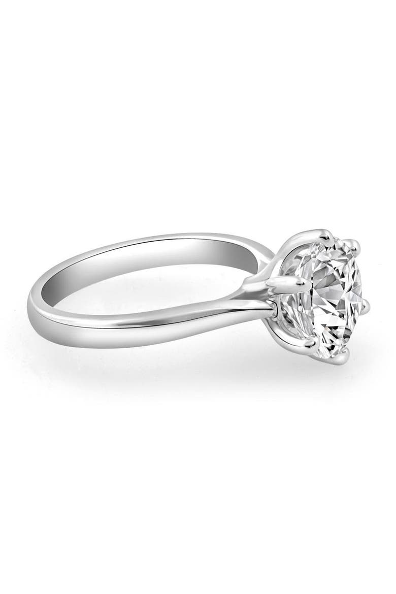 VS 2 1/2CT Lab Grown Diamond 6-Prong Solitaire Engagement Ring 14k Gold, Alternate, color, 14k White Gold