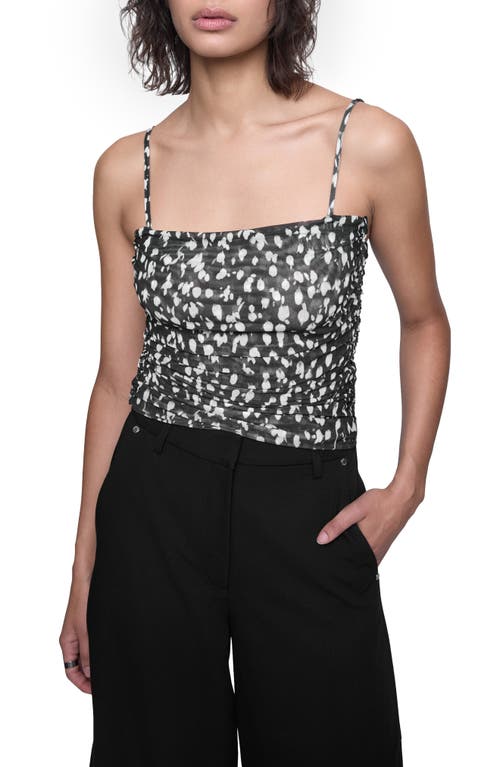 Rebecca Minkoff Valeria Mesh Camisole In Spotted Feather