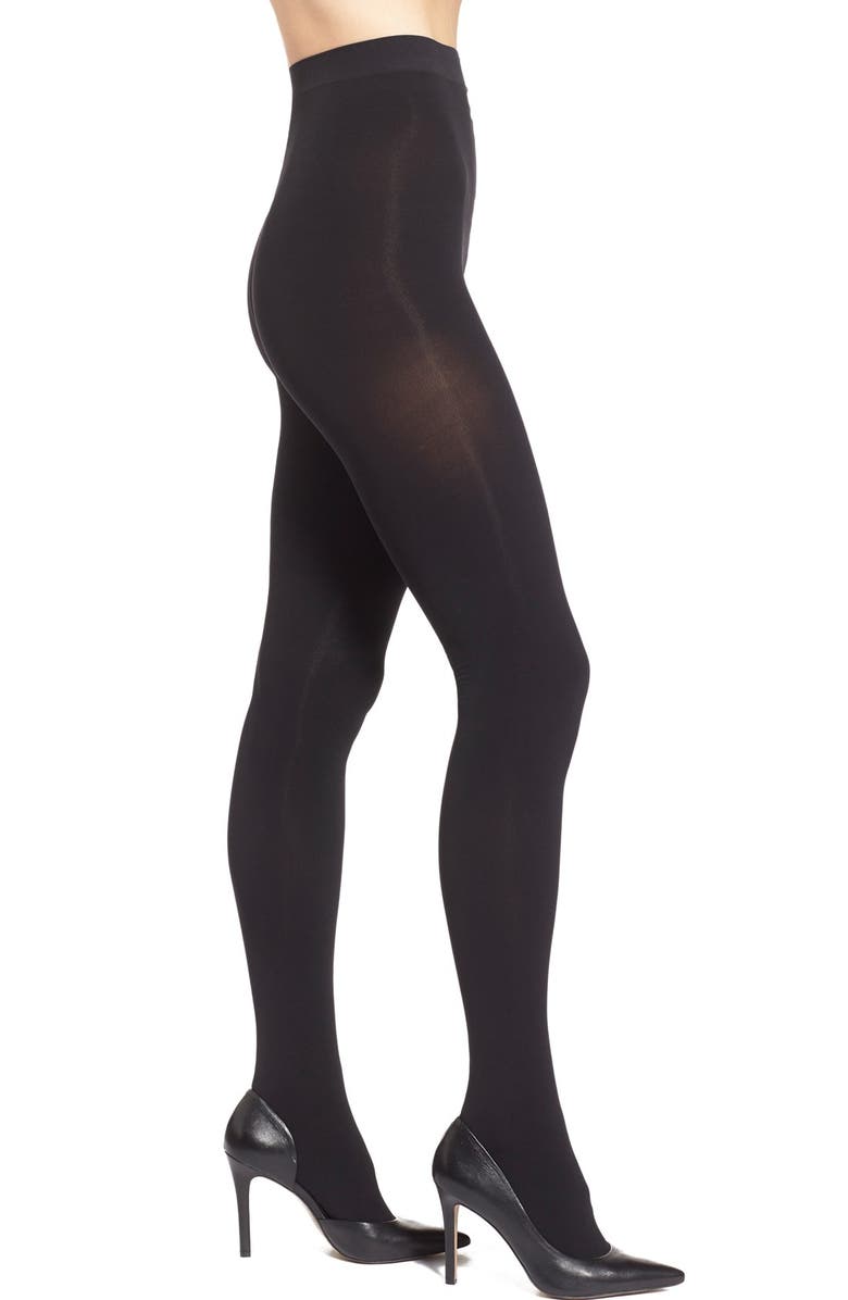 Falke 'Warm Deluxe 80' Opaque Tights, Main, color, Black
