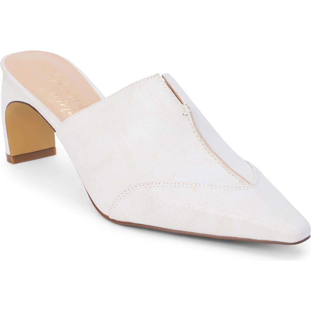 Coconuts By Matisse Crawford White Pointed-toe Mule Pumps In White