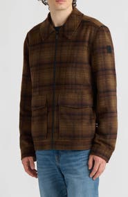 Hunter Samor Wool Blend Plaid Jacket