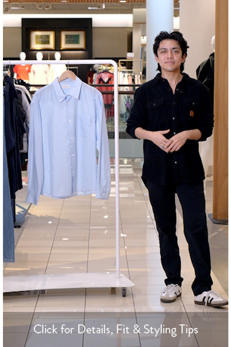 Stripe Relaxed Fit Button-Up Shirt video