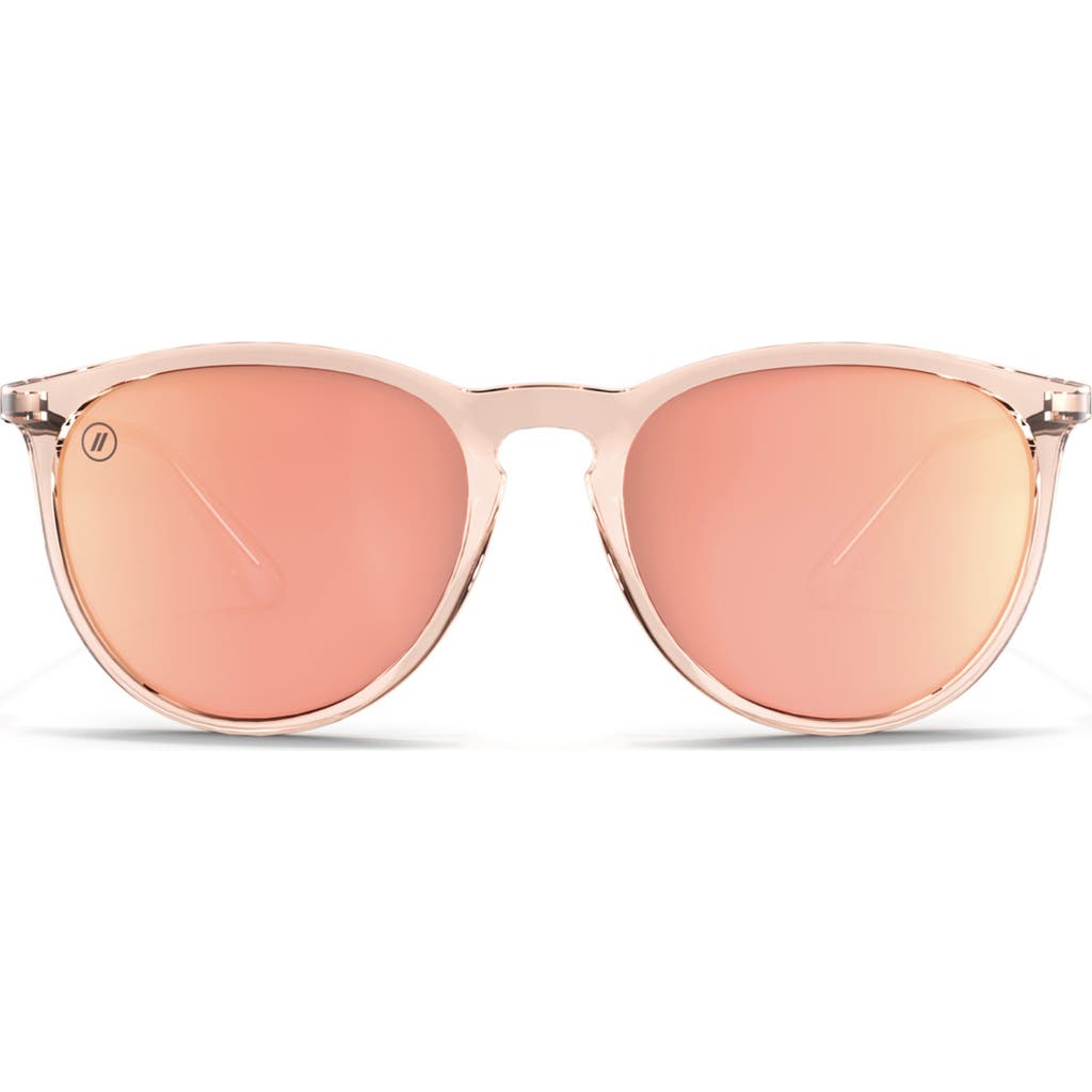 Blenders Eyewear 53.8mm North Park Polarized Round Sunglasses In Orange