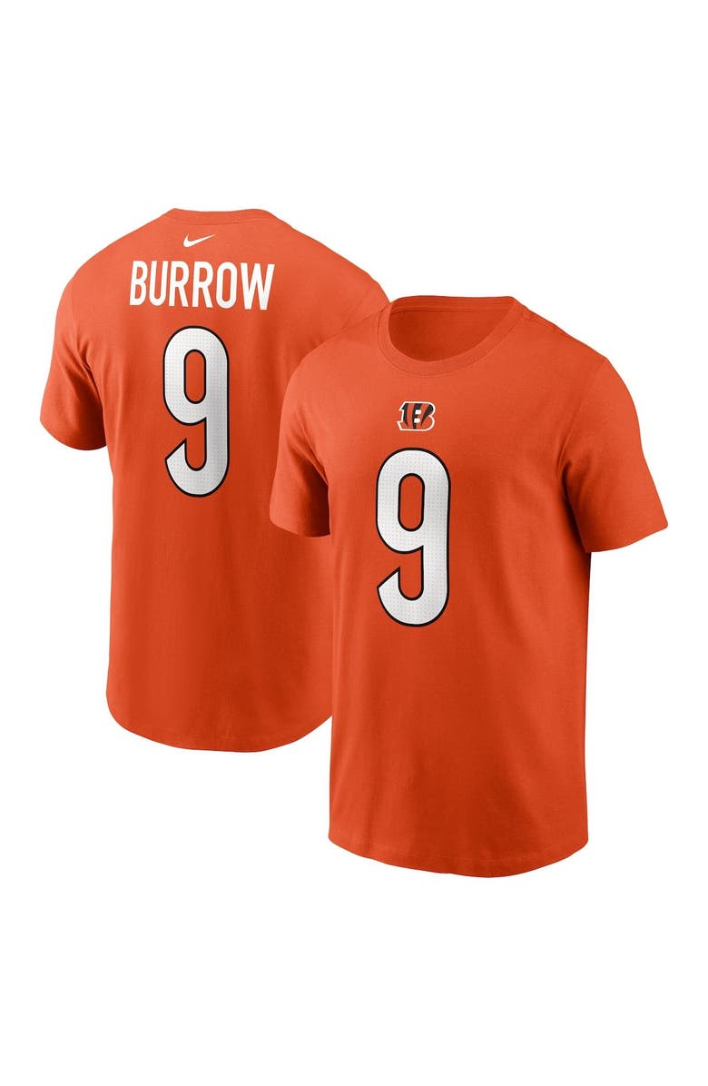 Nike Men's Nike Joe Burrow  Orange Cincinnati Bengals  Player Name & Number T-Shirt, Main, color, Orange