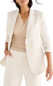 NIC+ZOE Topstitch Detail Stretch Blazer
