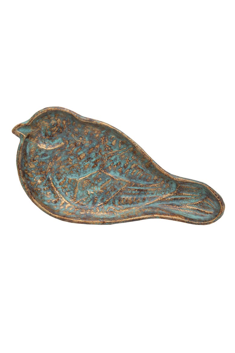 Abeline Patina Antique Trinket Tray Holder, Main, color, Blue