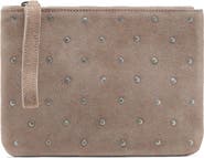 MANGO TEEN Stud Suede Clutch