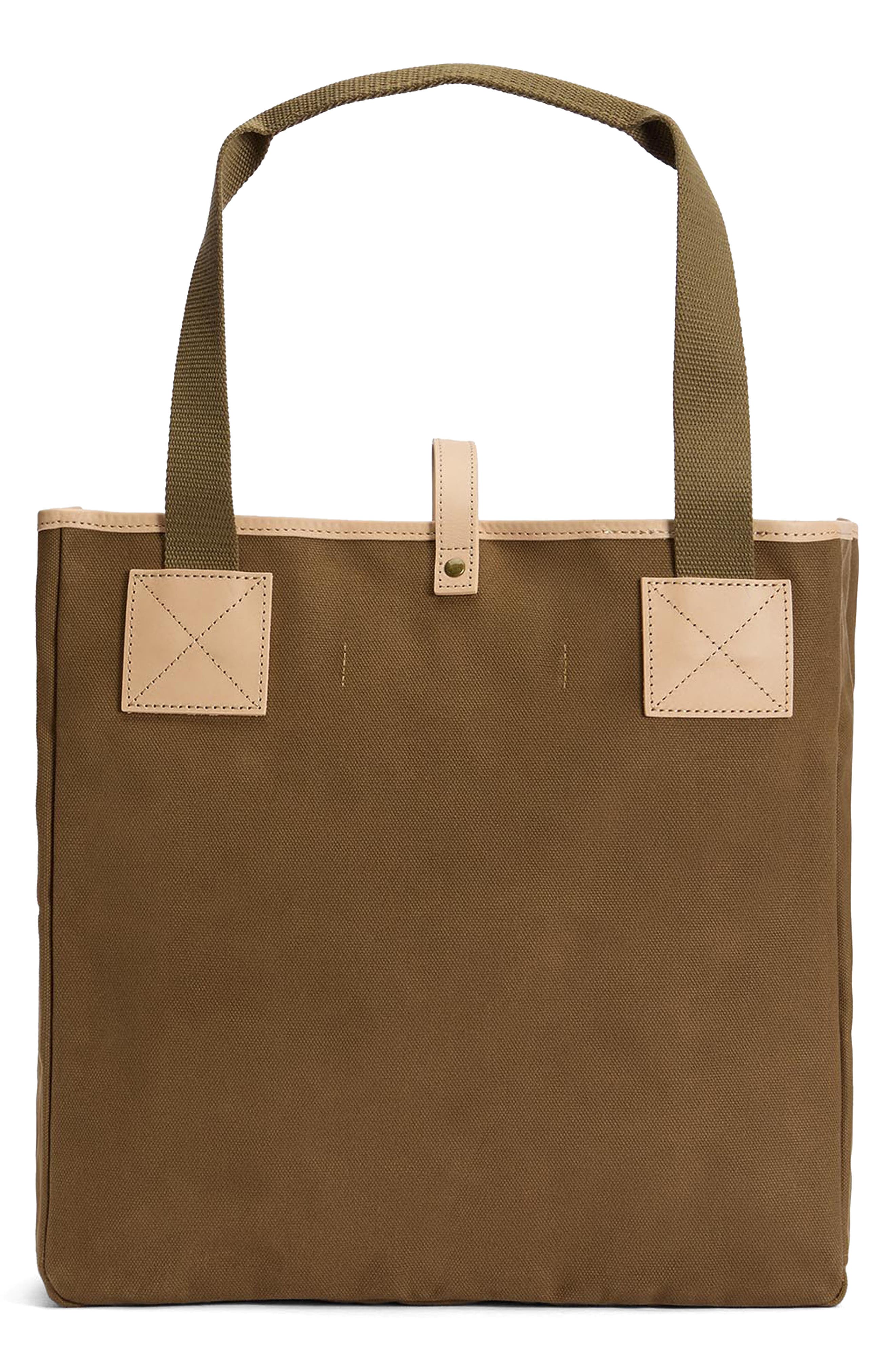 Barbour x Paul Smith Tote, Alternate, color, Dark Sand