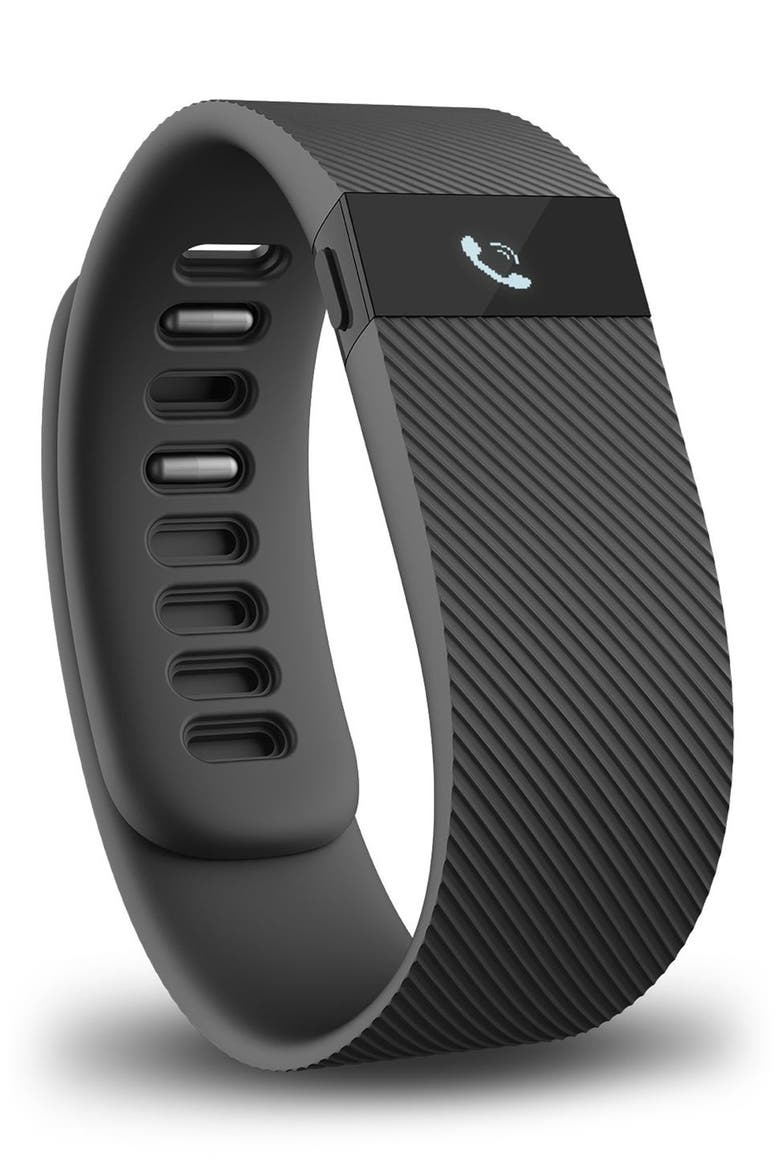 'Charge' Wireless Activity & Sleep Wristband Tracker, Alternate, color, BLACK