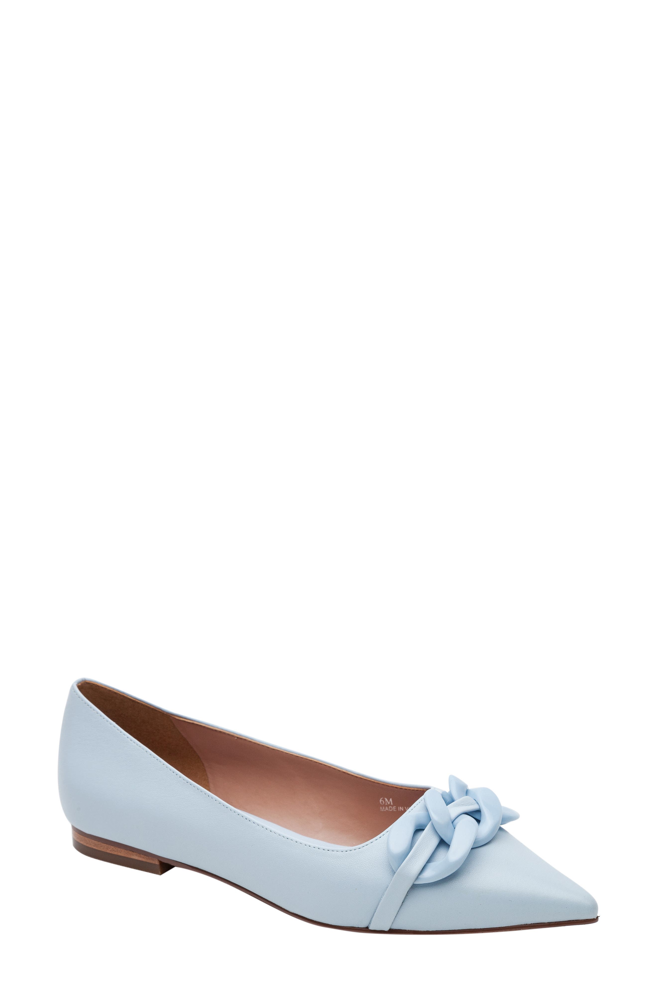Nora Pointed Toe Flat, Main, color, SKY BLUE