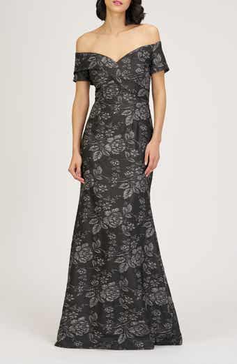 JS Collections Rosalina Floral Jacquard Mermaid Gown